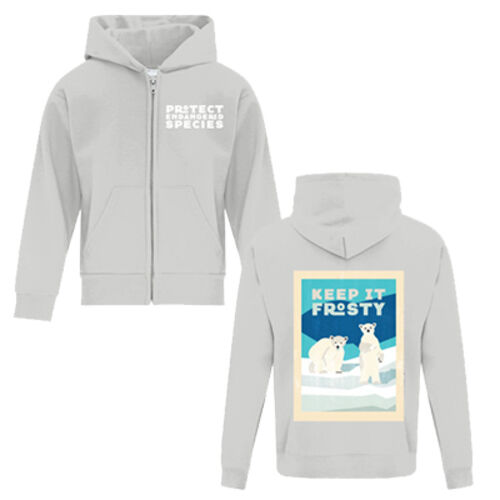 Berry & Willow - Endangered species series - Kids Zip Hoodie Thumbnail