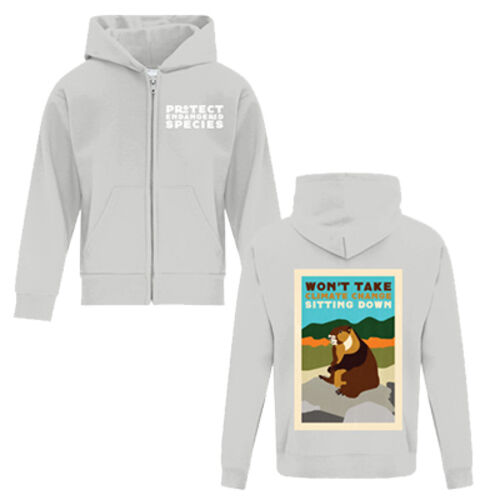 Zoey - Endangered species series - Kids Zip Hoodie Thumbnail